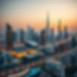 A panoramic view of Sharjah's skyline showcasing modern architecture