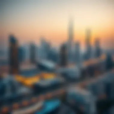 A panoramic view of Sharjah's skyline showcasing modern architecture