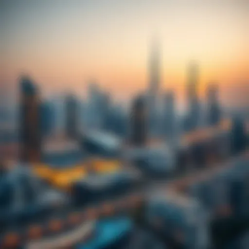 A panoramic view of Sharjah's skyline showcasing modern architecture
