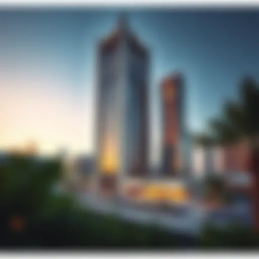 Stunning exterior view of Omniyat Tower showcasing its modern architecture