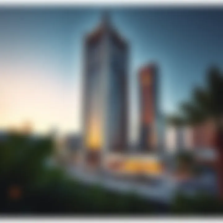 Stunning exterior view of Omniyat Tower showcasing its modern architecture