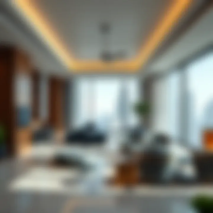 Luxurious office interior designed for contemporary business