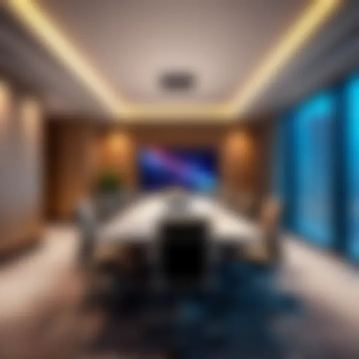 Meeting room equipped with advanced technology at One Business Centre