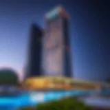 Stunning architectural view of Place Tower showcasing its modern design