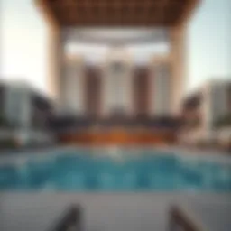 Majestic view of a luxury resort in Dubai with architectural elegance