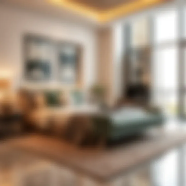 Charming room interior reflecting modern design