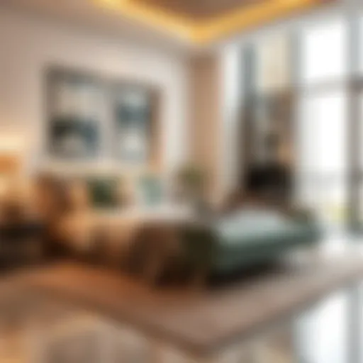 Modern Room Interior Near Burjuman Station Charming room interior reflecting modern design