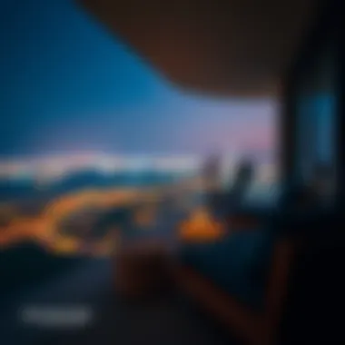 Breathtaking Views: Balcony Perspective Stunning view from the balcony of Swissotel Al Murooj Dubai apartments