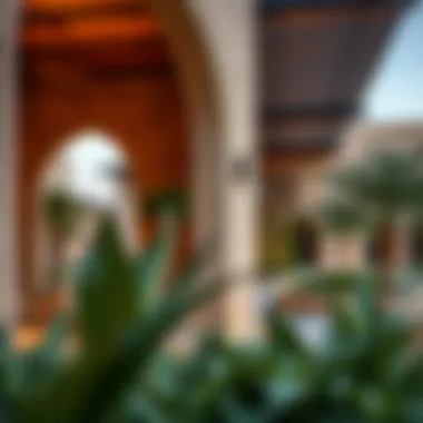 Architectural Details of Tasjeel Discovery Gardens A close-up shot of unique architectural details in Tasjeel Discovery Gardens, emphasizing design.