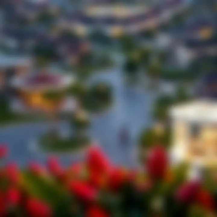 Community Environment Surrounding Tasjeel Discovery Gardens Illustration of the vibrant community environment around Tasjeel Discovery Gardens including parks and amenities.