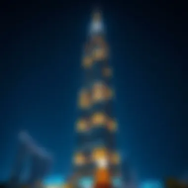 The 02 Tower illuminated at night, highlighting its urban significance