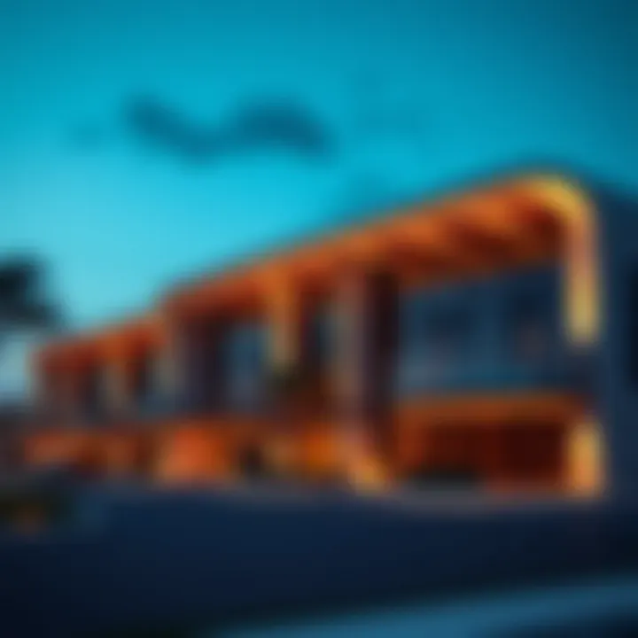 Innovative Architecture at Aya World Close-up of innovative architectural features at Aya World