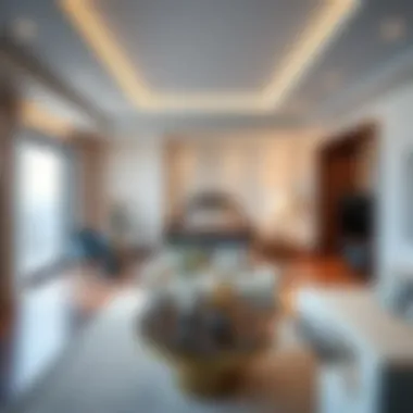 Luxurious interior design of a suite in Damac Mykonos