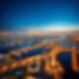 Aerial view of Dubai Outsource Zone showcasing its vast infrastructure