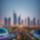 Skyline view of Abu Dhabi showcasing modern architecture