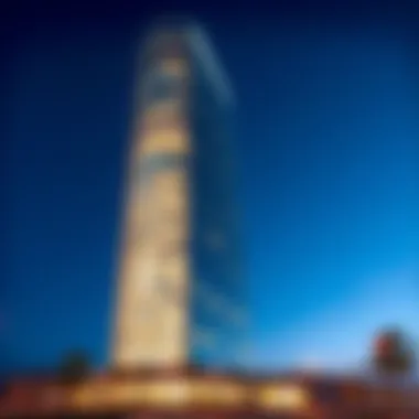 Modern Skyscraper in Dubai A modern skyscraper in Dubai reflecting Russian architectural influences