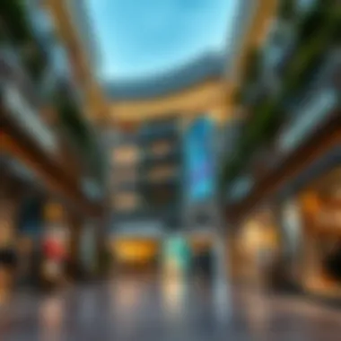 Diverse retail spaces filled with luxury brands and artisanal shops.
