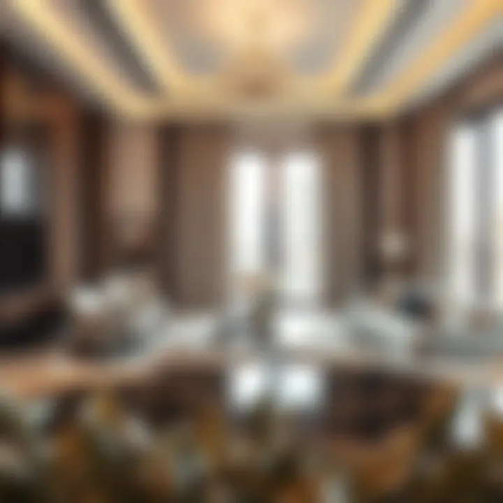 Elegant interiors of a luxury apartment showcasing modern design.