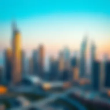 Stunning skyline of Dubai showcasing high-end skyscrapers.