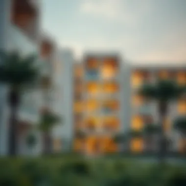 Modern Architecture in تلال مردف Modern architecture of a residential complex in تلال مردف