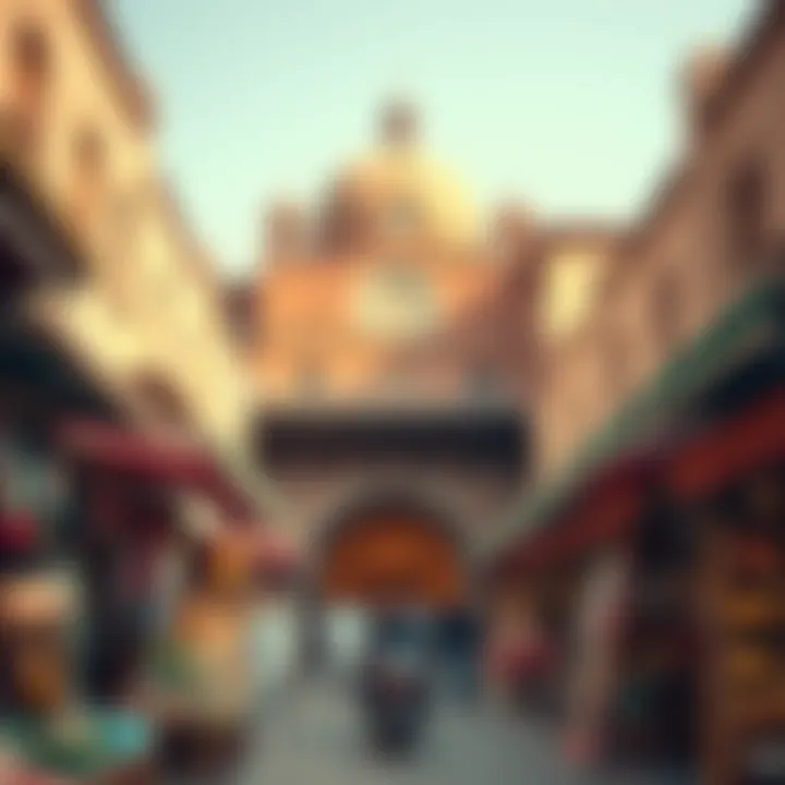 Traditional Souk Architecture in Dubai A picturesque view of traditional market architecture