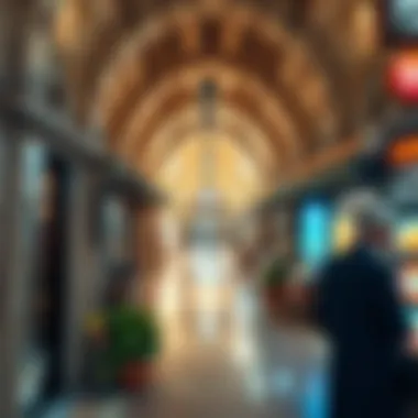 Traditional Market Architecture A panoramic view of the traditional market architecture