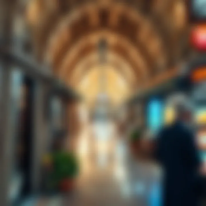 Traditional Market Architecture A panoramic view of the traditional market architecture