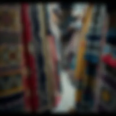 Exquisite Textiles at Dubai Souks Intricately designed textiles and fabrics for sale