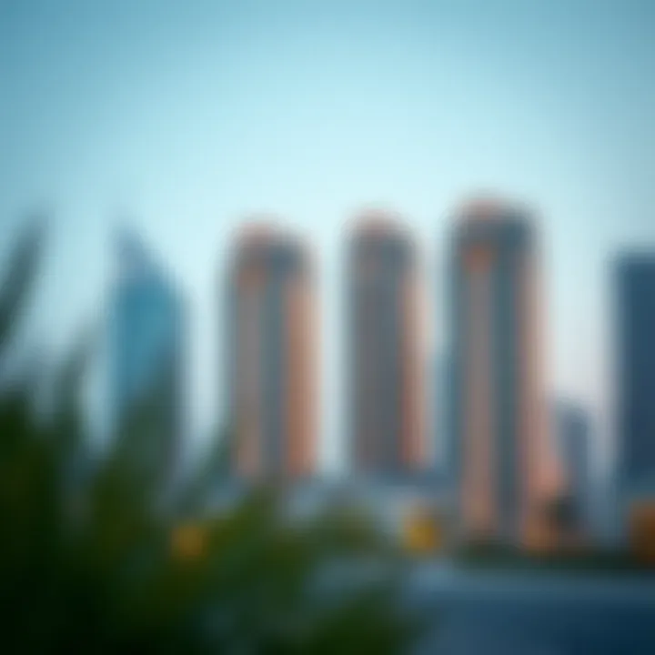 Stunning skyline view of the Towers of Garden City showcasing modern architecture