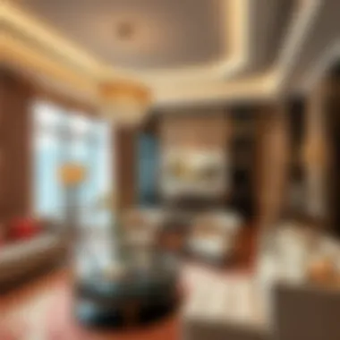 Luxurious interior design of a Fairmont Residence