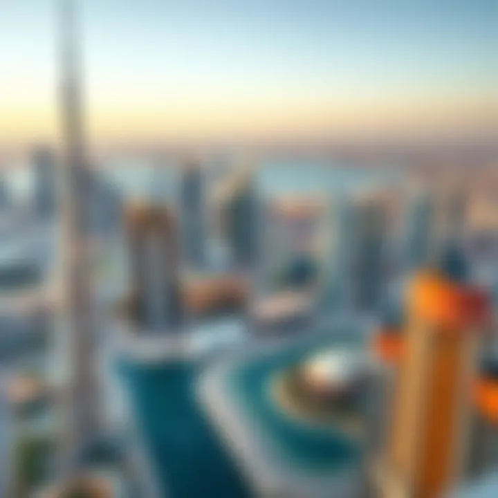 Aerial view of Dubai skyline highlighting key real estate developments