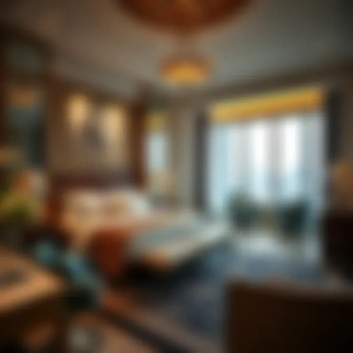 Opulent guest room at the JA Manor Hotel featuring premium amenities