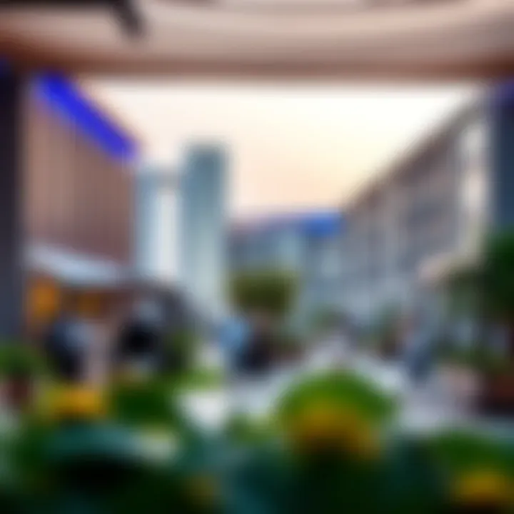 Vibrant community spaces within Kريستال بلازا المجاز