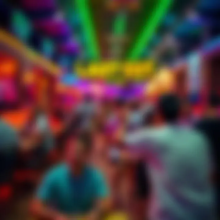 Recreation and Leisure at Last Exit Dubai Vibrant atmosphere filled with families enjoying leisure at Last Exit Dubai