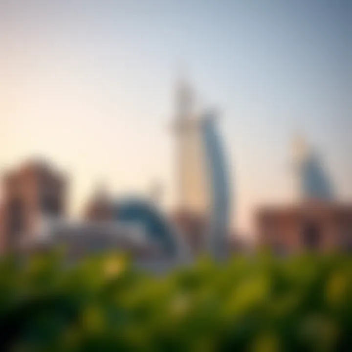 Cultural landmarks representing the fusion of Abu Dhabi and Dubai