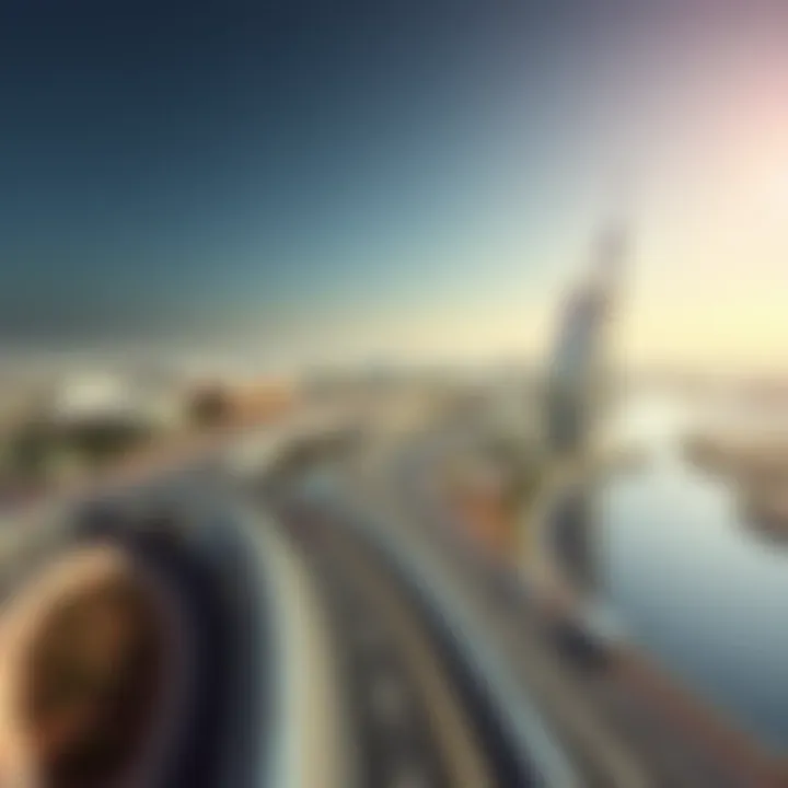 Infrastructure projects symbolizing connectivity between Abu Dhabi and Dubai