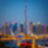 Dubai skyline illustrating the real estate sector