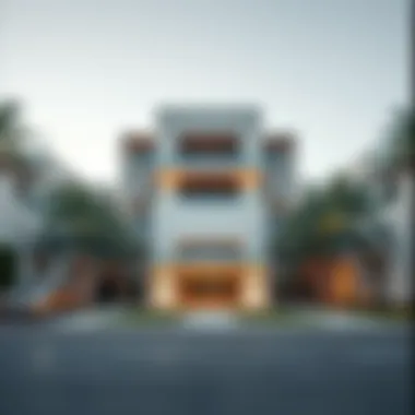 Contemporary Architecture in Palm Hills Modern architectural design of a prominent building in Palm Hills