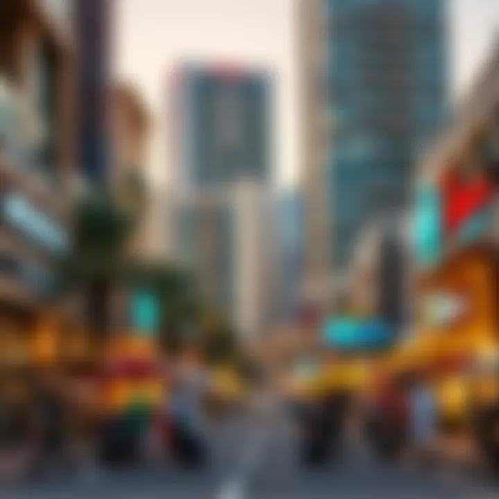 Exploring Dubai's Vibrant Neighborhoods A vibrant neighborhood market in Dubai