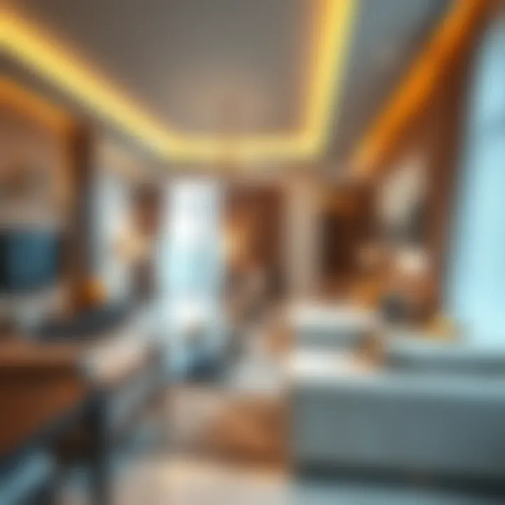 Luxury Living Spaces in Rizwan Tower Luxurious apartment interior at Rizwan Tower