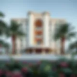 Architectural exterior view of Seven Palm Hotel