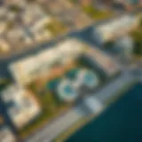 Aerial view of Sharjah Arada showcasing modern architecture and green spaces