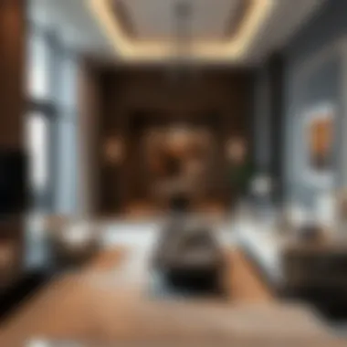 Elegant interior spaces within Sobha Hartland: The Crest reflecting sophisticated design