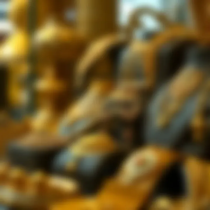 Diverse Gold Jewelry Styles Reflecting Cultural Influences Various gold jewelry styles reflecting cultural influences