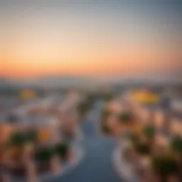 A panoramic view of Alamia village showcasing its unique architecture