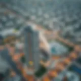 Aerial view of الملا بلازا showcasing its architectural design