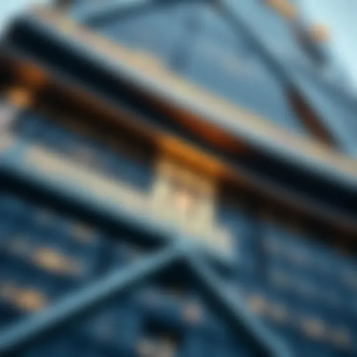 Intricate Design Features of the Tower Close-up of architectural details on the tallest tower in Dubai emphasizing innovative design