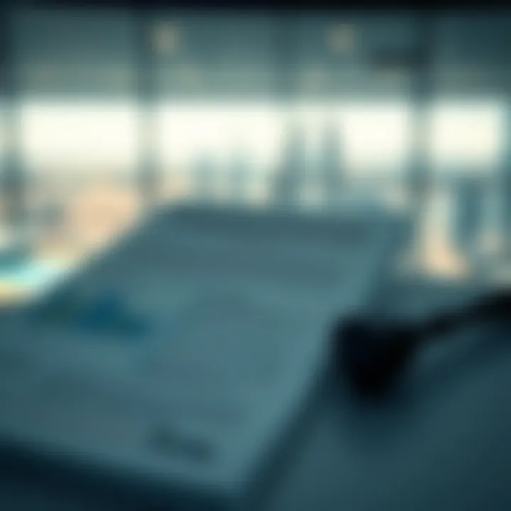 A regulatory document highlighting real estate laws in Dubai