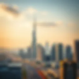 An overview of Dubai's skyline with a focus on real estate