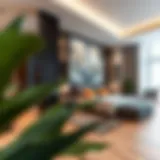 Modern studio apartment layout showcasing innovative design